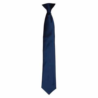 Cravatta con clip in raso 'Colours' Cravatta con clip in raso 'Colours'