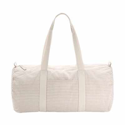 Borsa a barile in cotone biologico a righe