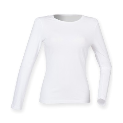 T-shirt elasticizzata a maniche lunghe da donna Feel Good