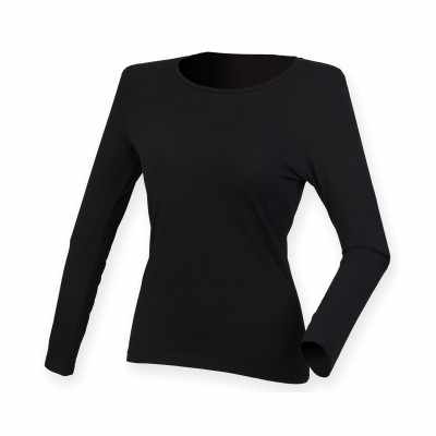 T-shirt elasticizzata a maniche lunghe da donna Feel Good