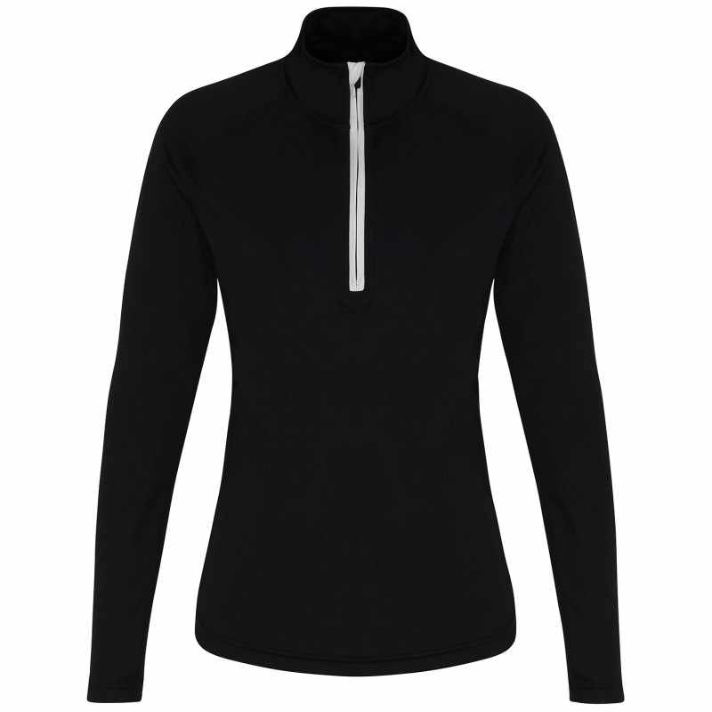 Maglia Performance a maniche lunghe TriDri® da donna con cerniera ¼ - cod. RWTR120