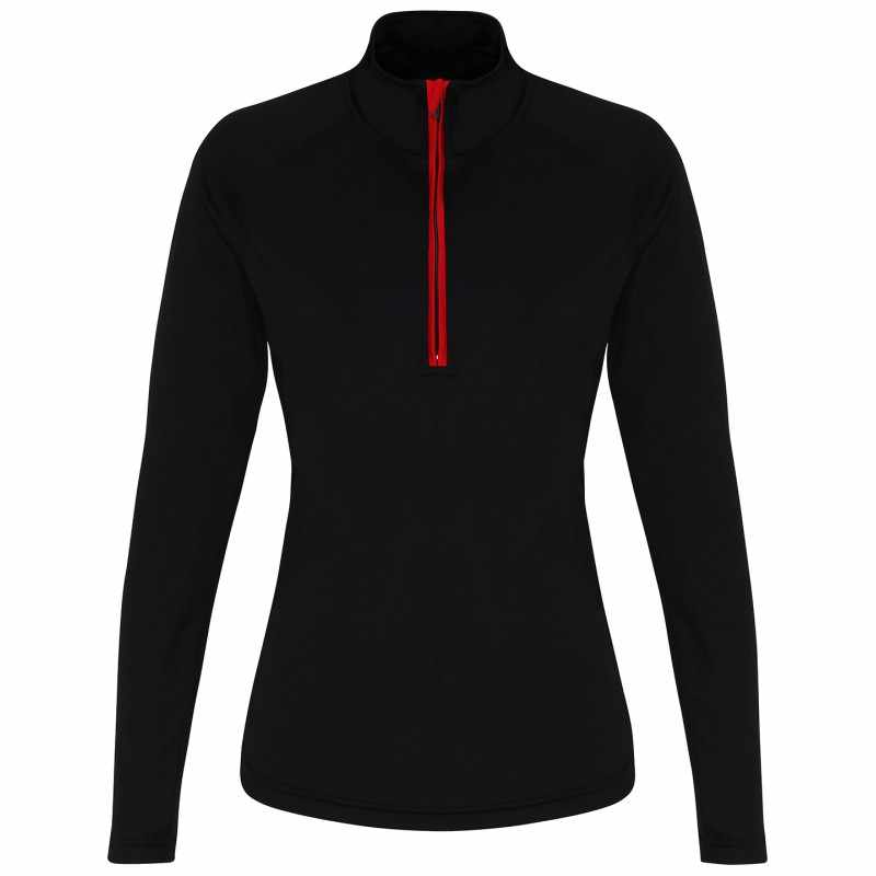 Maglia Performance a maniche lunghe TriDri® da donna con cerniera ¼ - cod. RWTR120