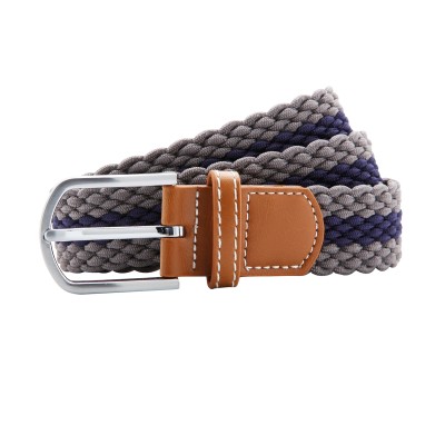 Cintura elastica intrecciata a strisce bicolore Cintura elastica intrecciata a strisce bicolore