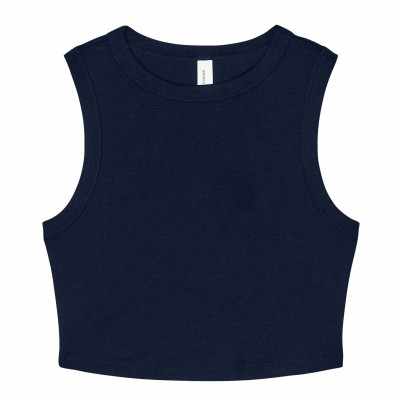 Canotta da donna con micro coste muscolari