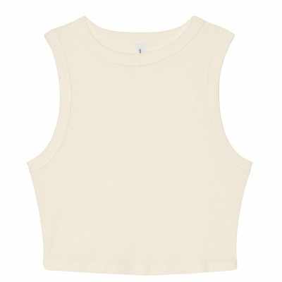 Canotta da donna con micro coste muscolari