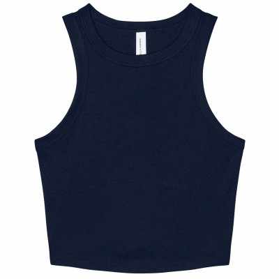Canotta da donna con micro coste racer