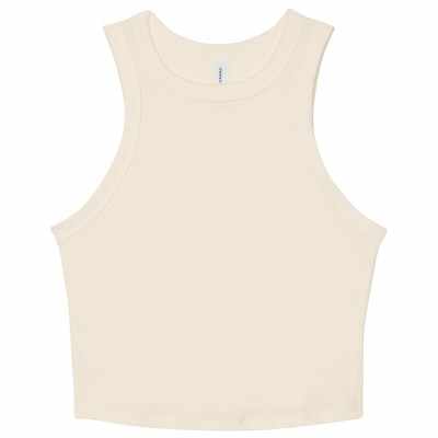 Canotta da donna con micro coste racer