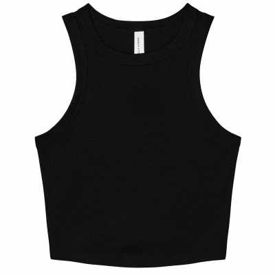 Canotta da donna con micro coste racer