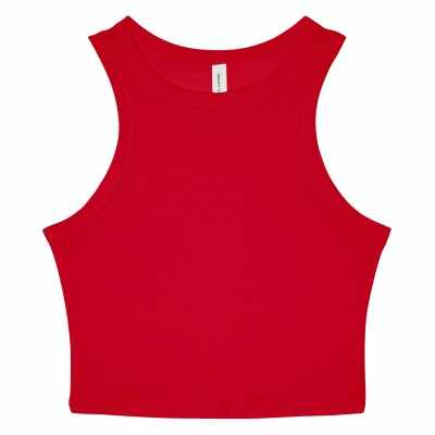 Canotta da donna con micro coste racer
