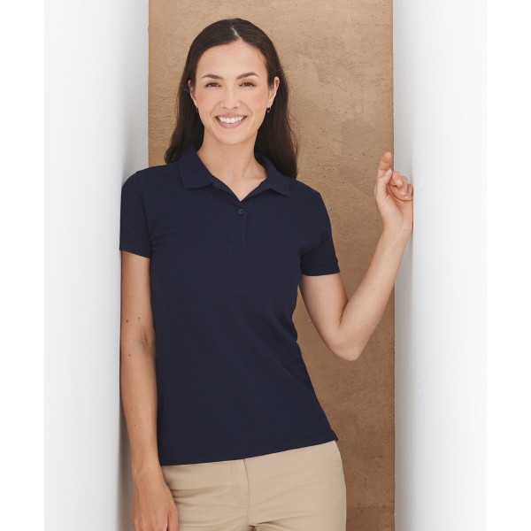 Polo da donna in piquet microfine - cod. RWHB102