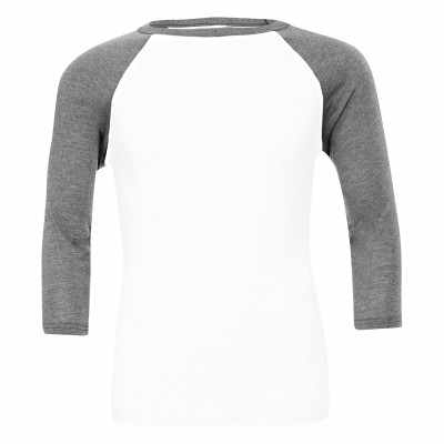 T-shirt da baseball unisex triblend manica ¾