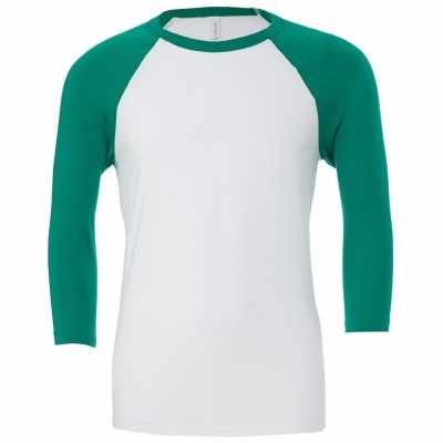T-shirt da baseball unisex triblend manica ¾