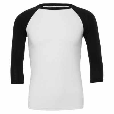 T-shirt da baseball unisex triblend manica ¾
