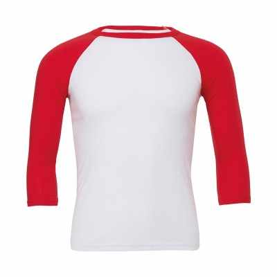 T-shirt da baseball unisex triblend manica ¾