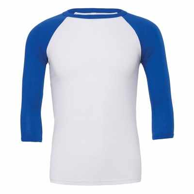 T-shirt da baseball unisex triblend manica ¾