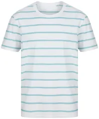 T-shirt unisex a righe con logo personalizzato