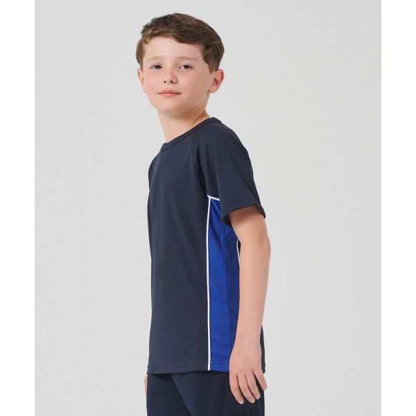 T-shirt con pannello di performance per bambini - cod. RWLV242
