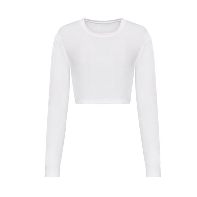 T-shirt corta a maniche lunghe da donna T-shirt corta a maniche lunghe da donna