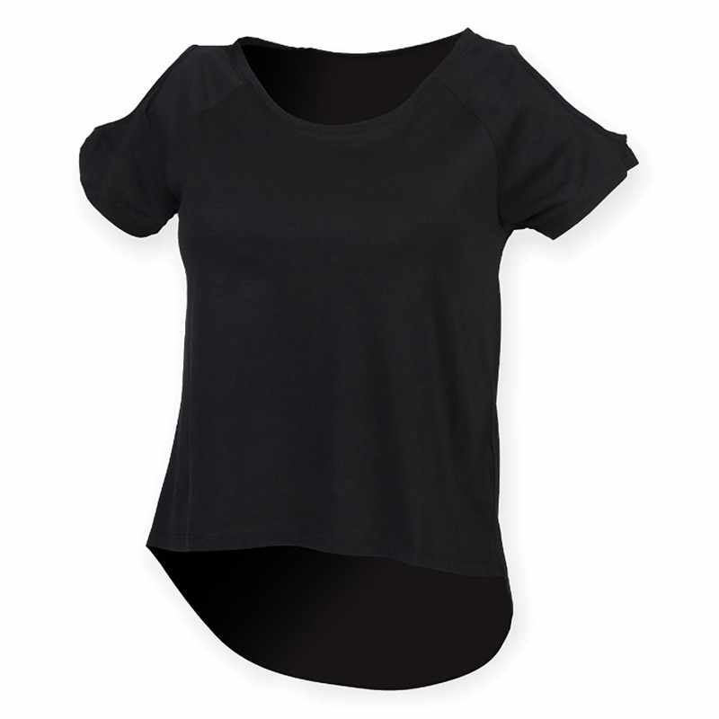 T-shirt da donna con spalle tagliate - cod. RWSK233