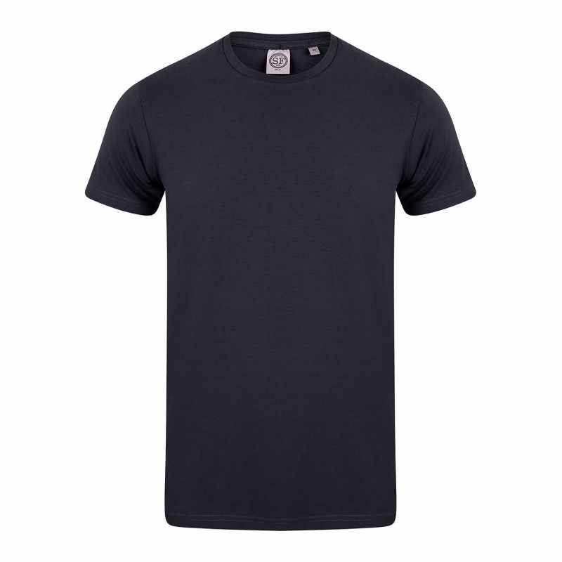 T-shirt elasticizzata da uomo con logo e scritte - cod. RWSF121