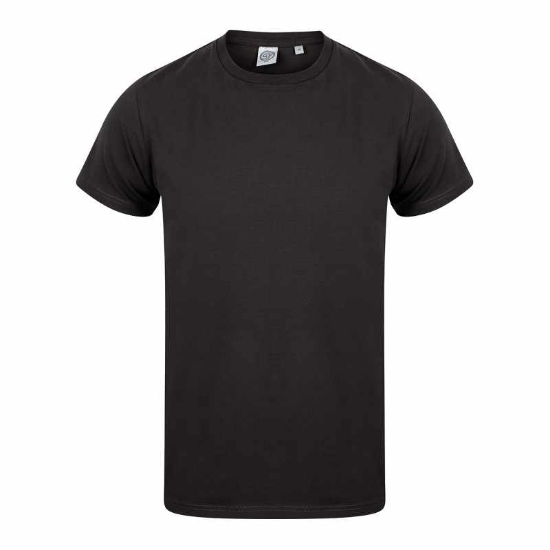 T-shirt elasticizzata da uomo con logo e scritte - cod. RWSF121