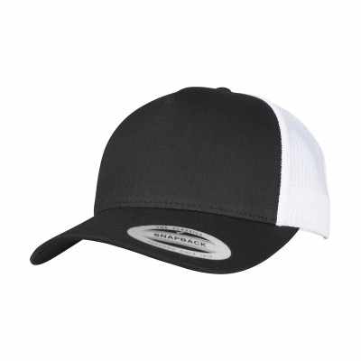 Cappellino da camionista retrò a 5 pannelli bicolore (6506T)