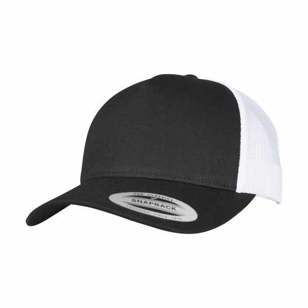 Cappellino da camionista retrò a 5 pannelli bicolore (6506T) - cod. RWYP125