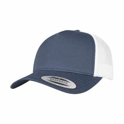 Cappellino da camionista retrò a 5 pannelli bicolore (6506T)