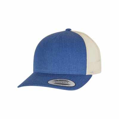 Cappellino da camionista retrò a 5 pannelli bicolore (6506T)