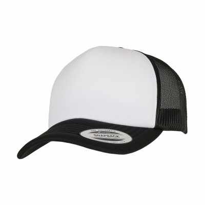 Cappellino da camionista in schiuma curva YP Classics® – parte anteriore bianca (6320W)