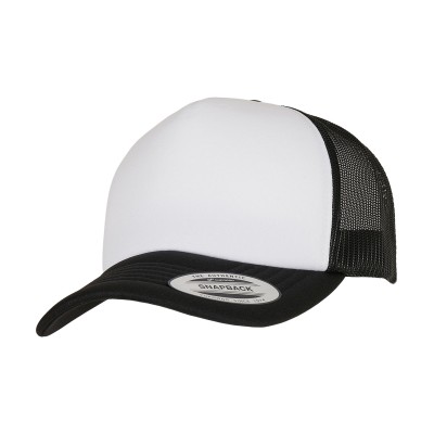 Cappellino da camionista in schiuma curva YP Classics® – parte anteriore bianca (6320W) Cappellino da camionista in schiuma curva YP Classics® – parte anteriore bianca (6320W)