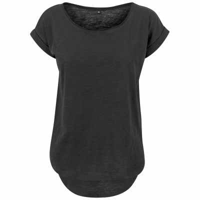 Maglietta lunga slub da donna