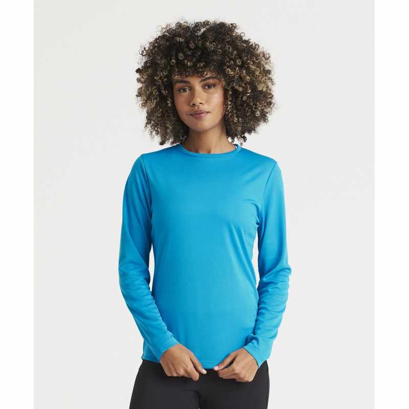 Maglietta da palestra a maniche lunghe da donna - cod. RWJC012