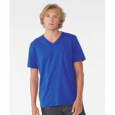 T-shirt unisex in jersey con scollo a V