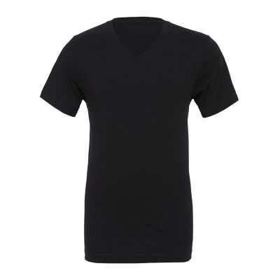 T-shirt unisex in jersey con scollo a V