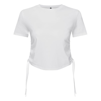 Top corto da donna con ruches TriDri® Top corto da donna con ruches TriDri®