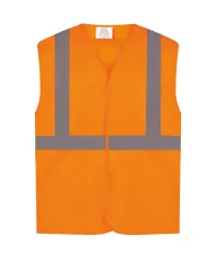 Casacca ad alta visibilità stampata con logo