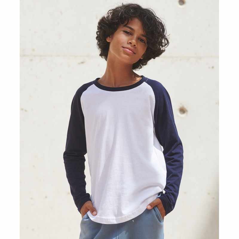 T-shirt da baseball a maniche lunghe per bambini - cod. RWSM271