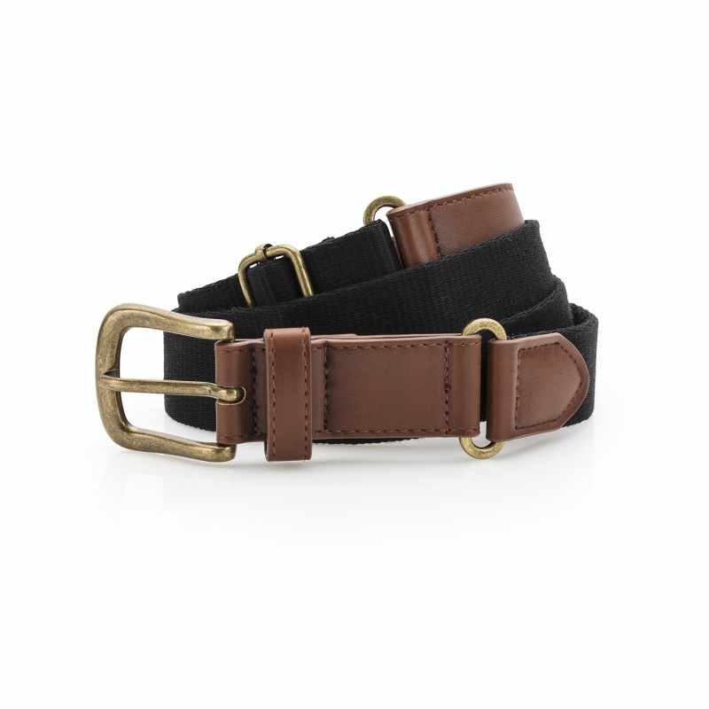 Cintura in similpelle e tela - cod. RWAQ902