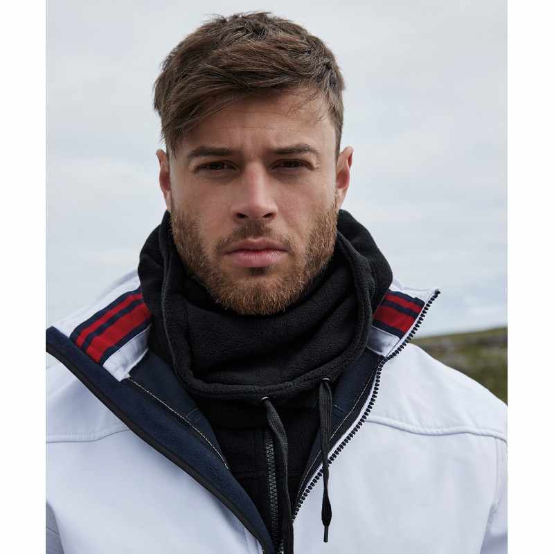 Scaldacollo con cappuccio in pile riciclato - cod. RWB282R