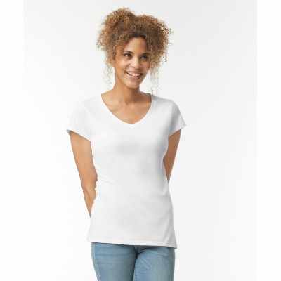 T-shirt con scollo a V da donna Softstyle™