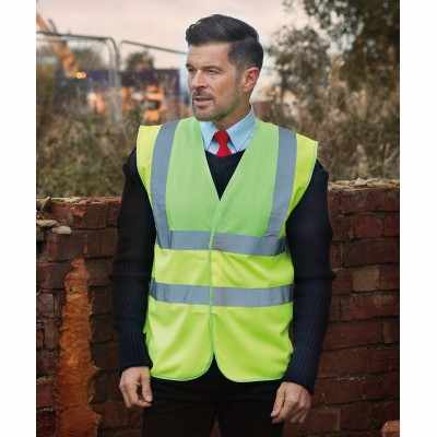 Gilet ad alta visibilità con 2 bretelle (HVW100) Gilet ad alta visibilità con 2 bretelle (HVW100)
