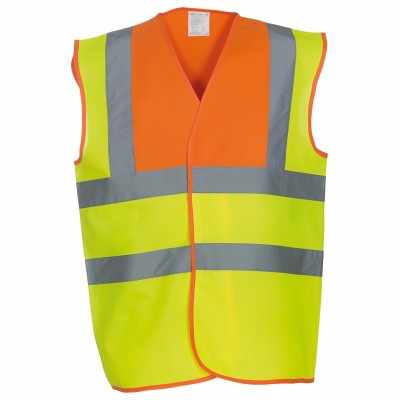 Gilet ad alta visibilità con 2 bretelle (HVW100) Gilet ad alta visibilità con 2 bretelle (HVW100)