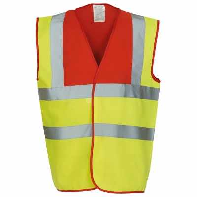 Gilet ad alta visibilità con 2 bretelle (HVW100) Gilet ad alta visibilità con 2 bretelle (HVW100)