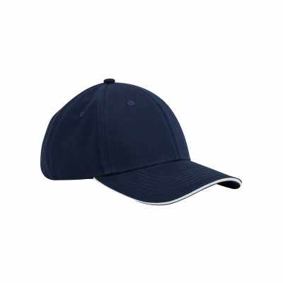 Cappellino classico EarthAware® in cotone biologico a 6 pannelli – visiera sandwich