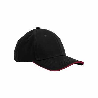 Cappellino classico EarthAware® in cotone biologico a 6 pannelli – visiera sandwich