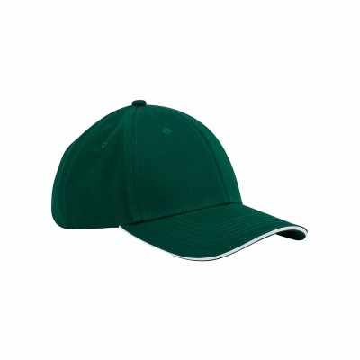 Cappellino classico EarthAware® in cotone biologico a 6 pannelli – visiera sandwich