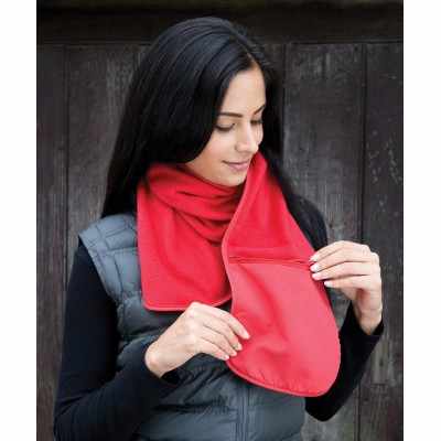 Sciarpa in pile Polartherm™ con tasca con cerniera