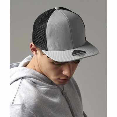 Trucker originale a 6 pannelli con visiera piatta