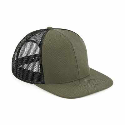 Trucker originale a 6 pannelli con visiera piatta